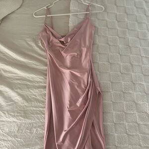 Windsor Blush Satin Mini Dress